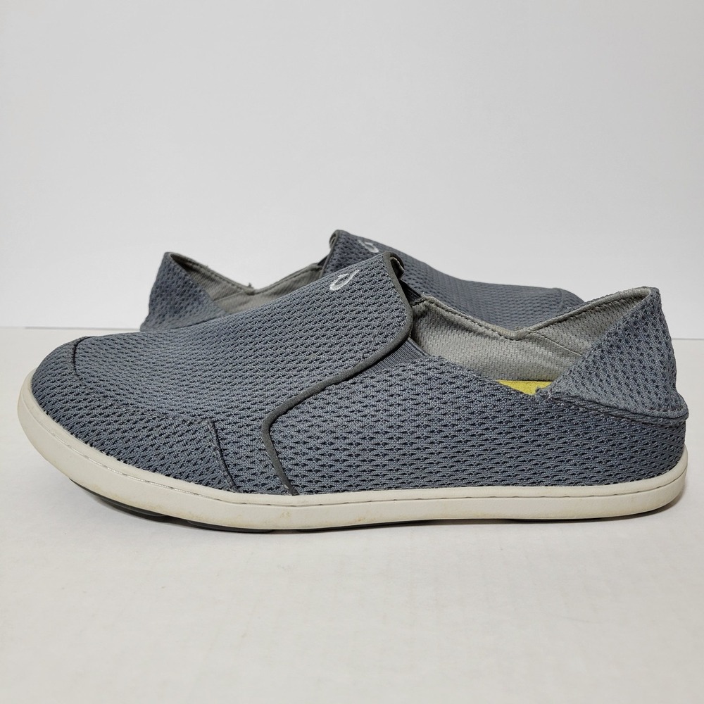 OluKai Nohea Mesh Slip On Shoes Men's Gray Size EU 43.5/US 10.5